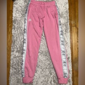 Women’s Kappa Streetwear Sweatpants Pink/Grey Small